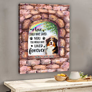 No Longer By My Side - Personalized Dog Canvas And Poster