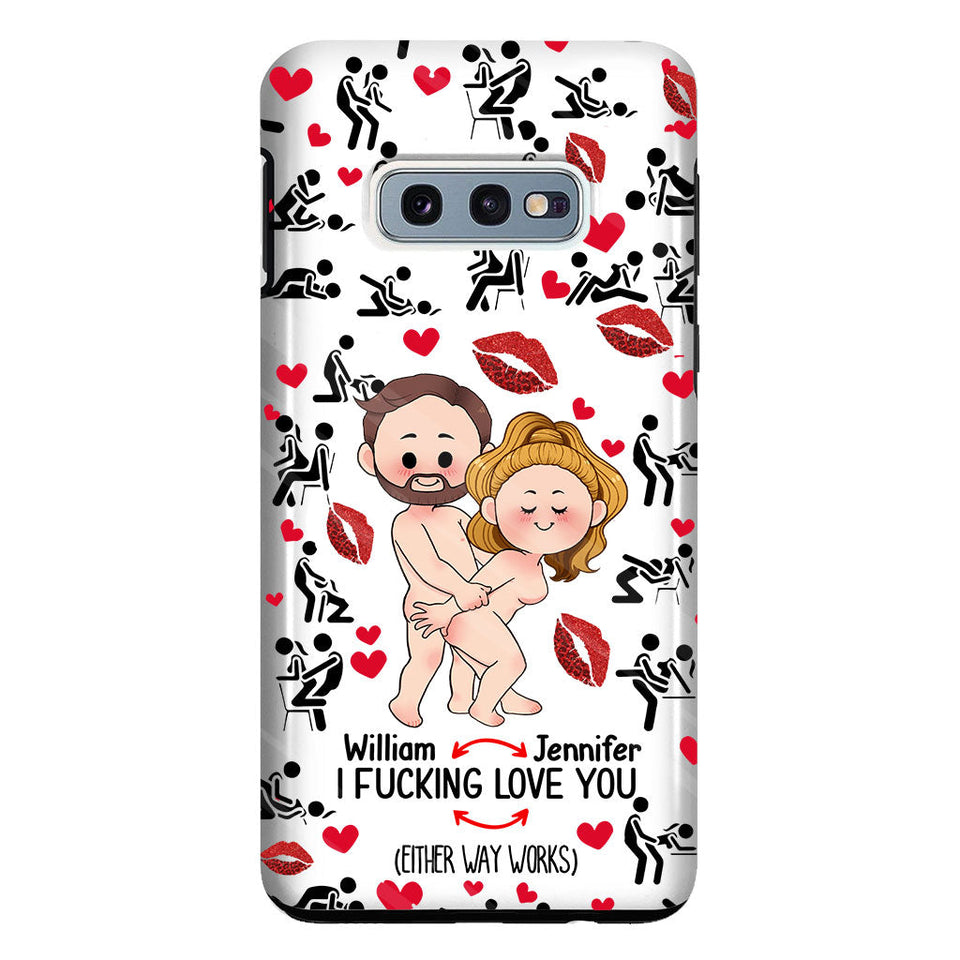 I Love You - gift for husband, wife, boyfriend, girlfriend - Personalized Clear Phone Case