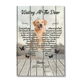 Waiting At The Door - Personalized Dog Canvas And Poster