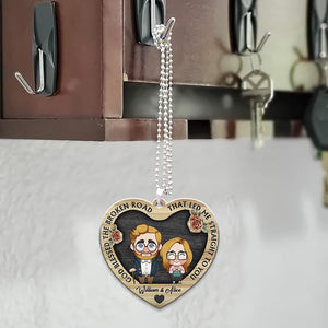 Annoying Each Other - Personalized Husband And Wife Car Ornament
