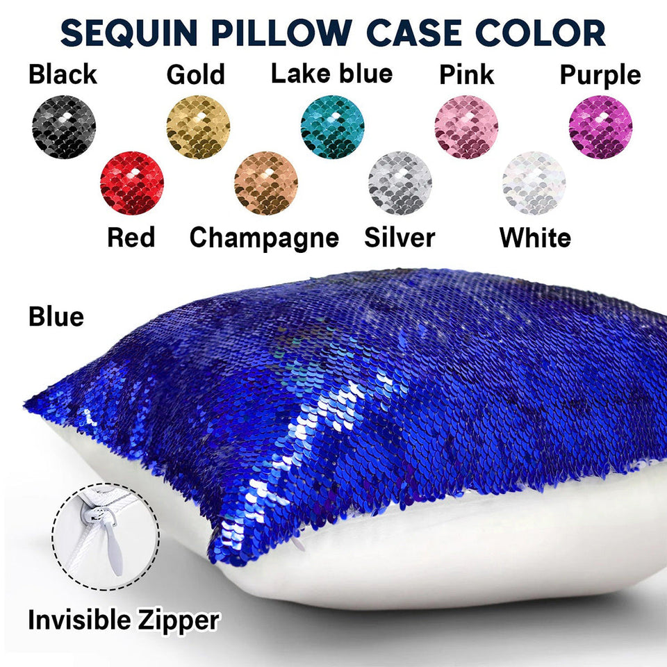 Partners In Crime - Gift for friend - Personalized Sequin Pillow Cover