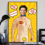 The Man The Myth The Legend - Personalized Husband And Wife Canvas And Poster