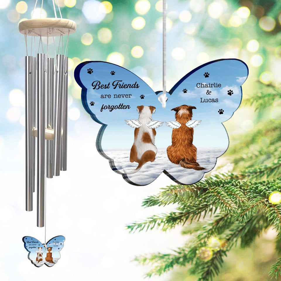 Best Friends Are Never Forgotten - Personalized Dog Wind Chime