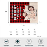 I Love Your Butt - Personalized Couple Blanket
