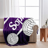 Volleyball Girl - Personalized Volleyball Blanket