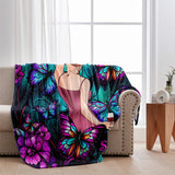 Just A Girl Who Loves Butterflies - Personalized Butterfly Blanket