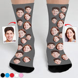 Custom Face - Personalized Couple Socks