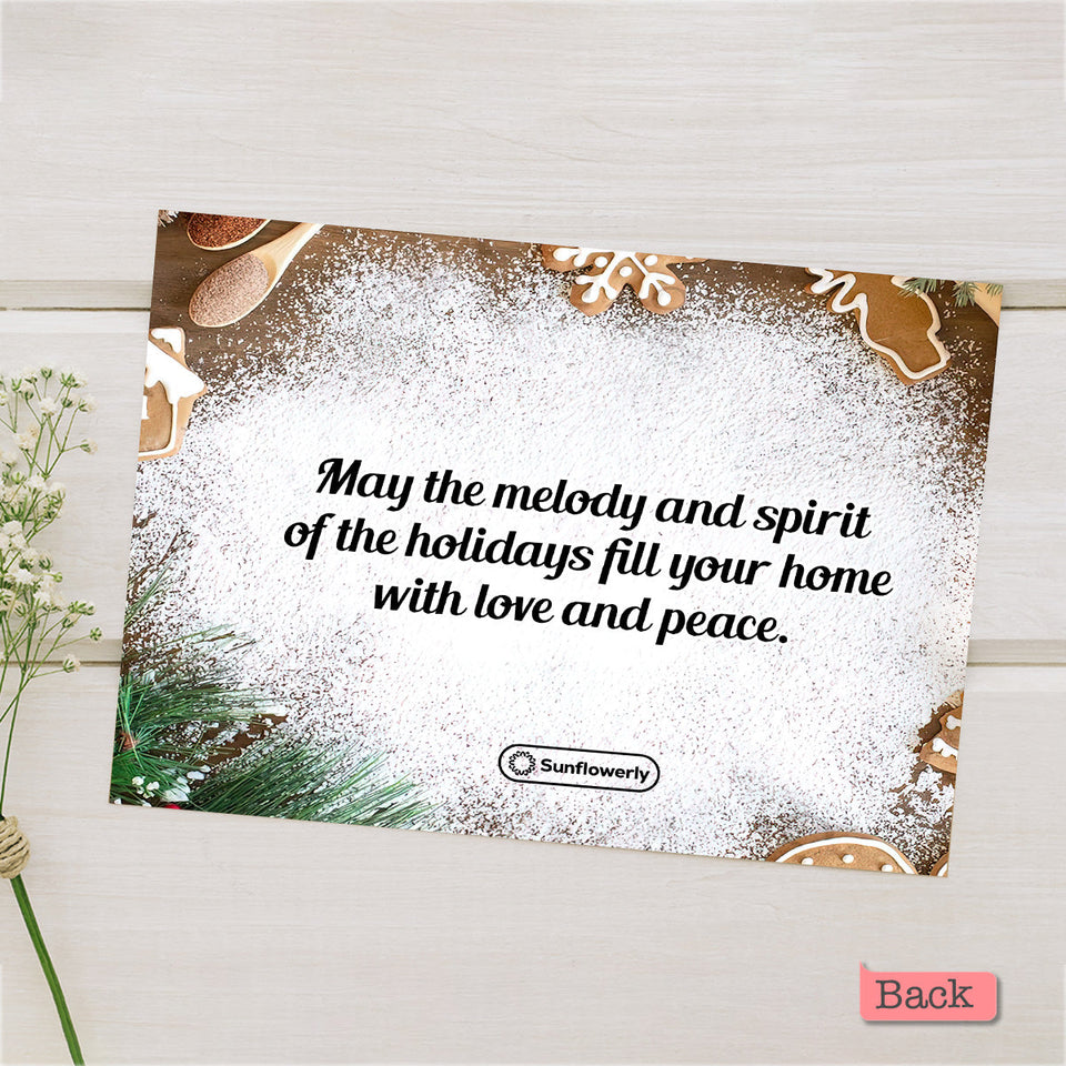 Merry Christmas - Personalized Family Greeting Card