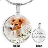 When Tomorrow Starts Without Me Pet Dog Cat Loss - Gift for dog lovers, who lost cat, who lost dog - Personalized Round Pendant Necklace