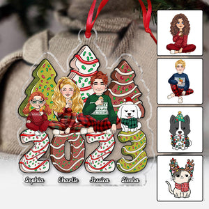 Merry Christmas - Personalized Family Transparent Ornament