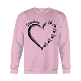 Grandma Heart - Personalized Grandma T-shirt And Hoodie