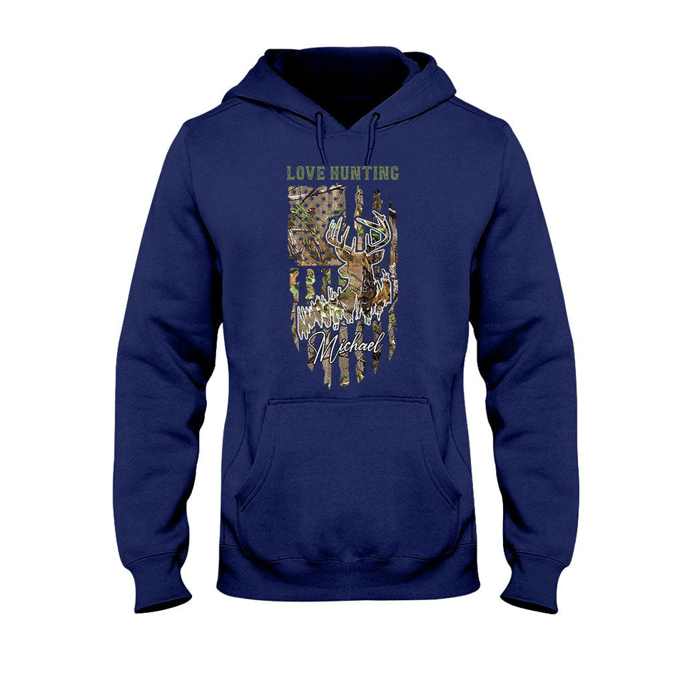 Love Hunting - Personalized Hunting T-shirt And Hoodie