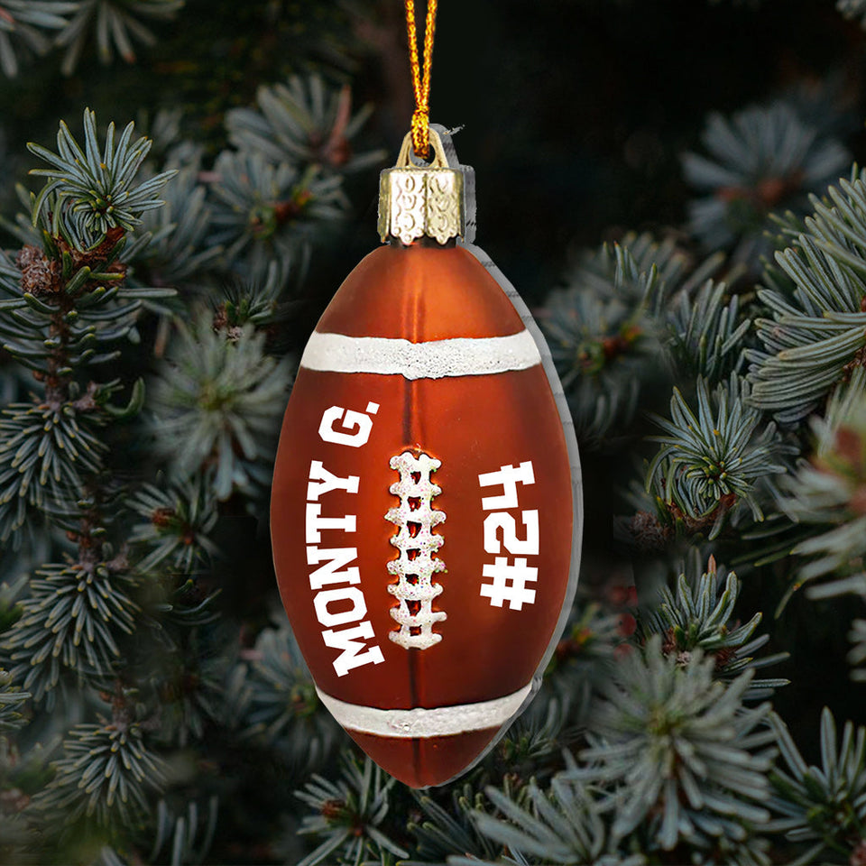 Football Ball - Personalized Football Ornament