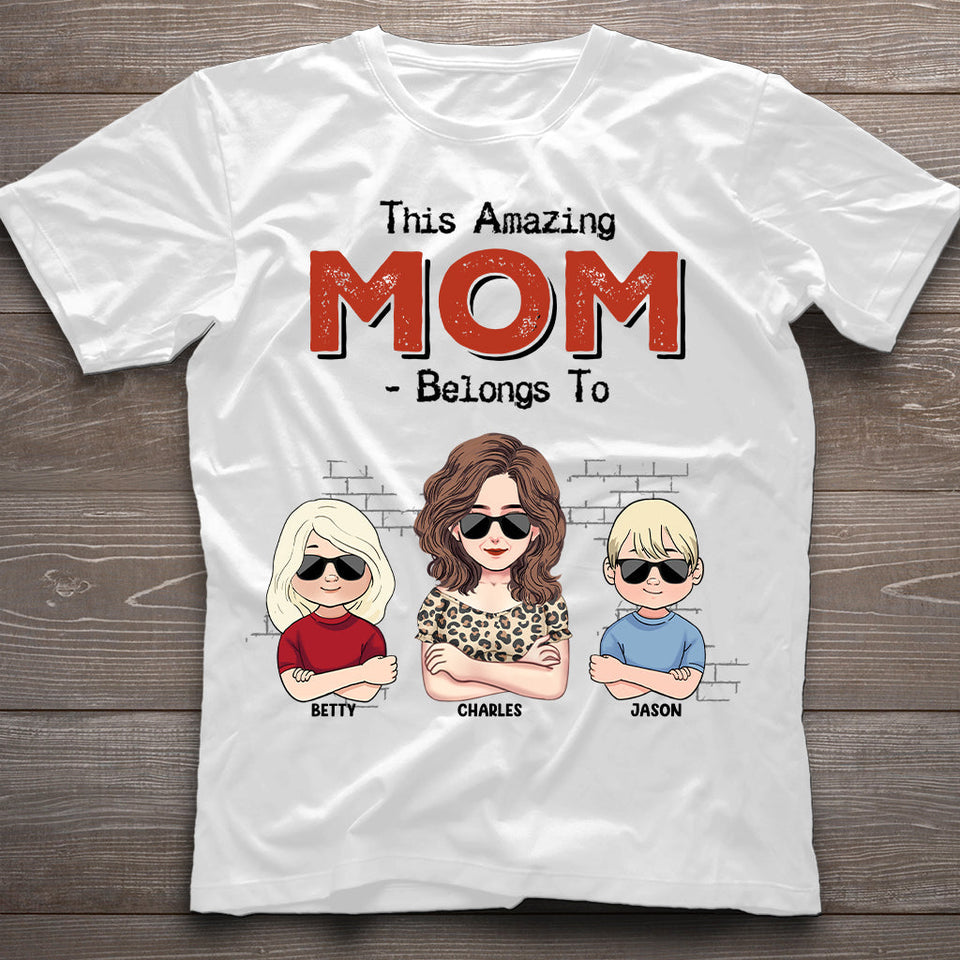 This Amazing Dad Belongs To - Gift for dad, dad, grandpa - Personalized T-shirt And Hoodie