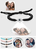Sun Flower Custom Photo Projection Charm - gift for who lost a loved one - Personalized Projection Bracelet