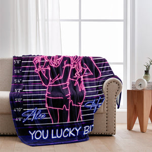 Congrats On Being My Partner In Crime - Gift for friend - Personalized Blanket