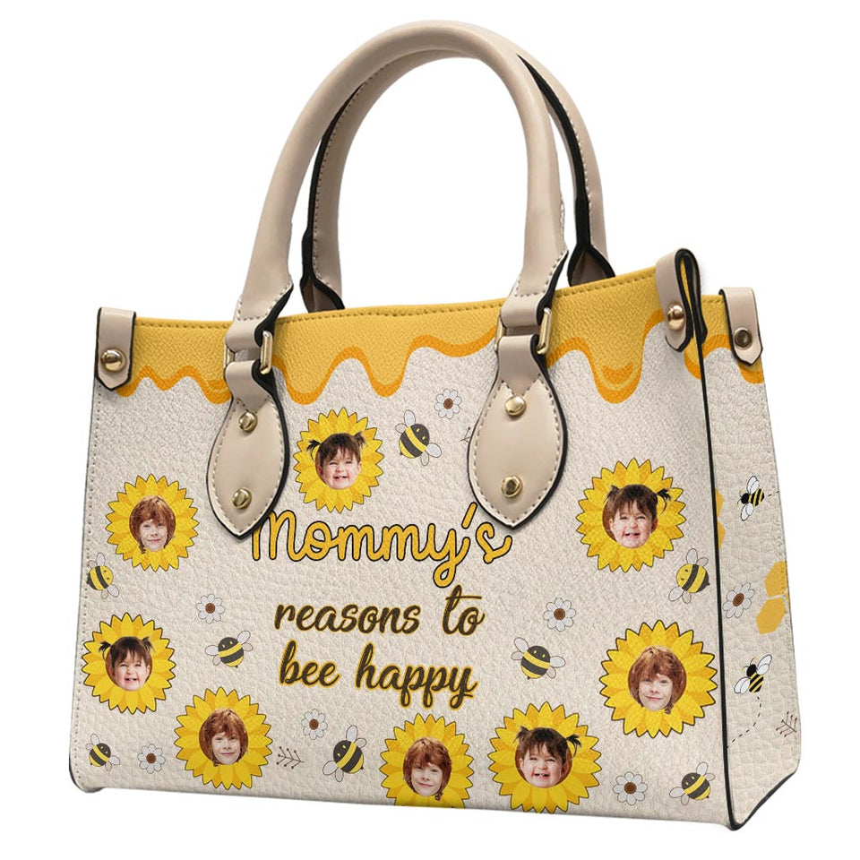 Nana's Reasons - Gift for grandma, mom - Personalized Leather Handbag
