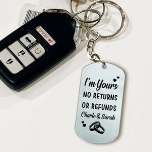 I'm Yours - Couple gift for husband, boyfriend, wife, girlfriend - Personalized Stainless Steel Keychain