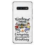 Weekend Forecast - Personalized Camping Clear Phone Case