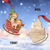 Santa Is Not The Only One Coming - Personalized Couple Ornament