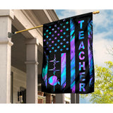 Teacher American Flag Teacher House Flag 0622