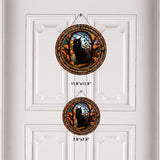 When Witches Go Riding And Black Cats Are Seen Witch - Round Wood Sign