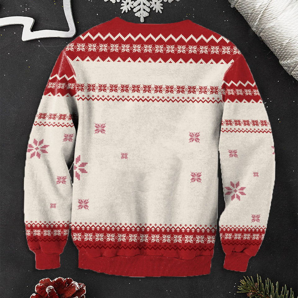Merry Christmas - Personalized Family Ugly Sweater
