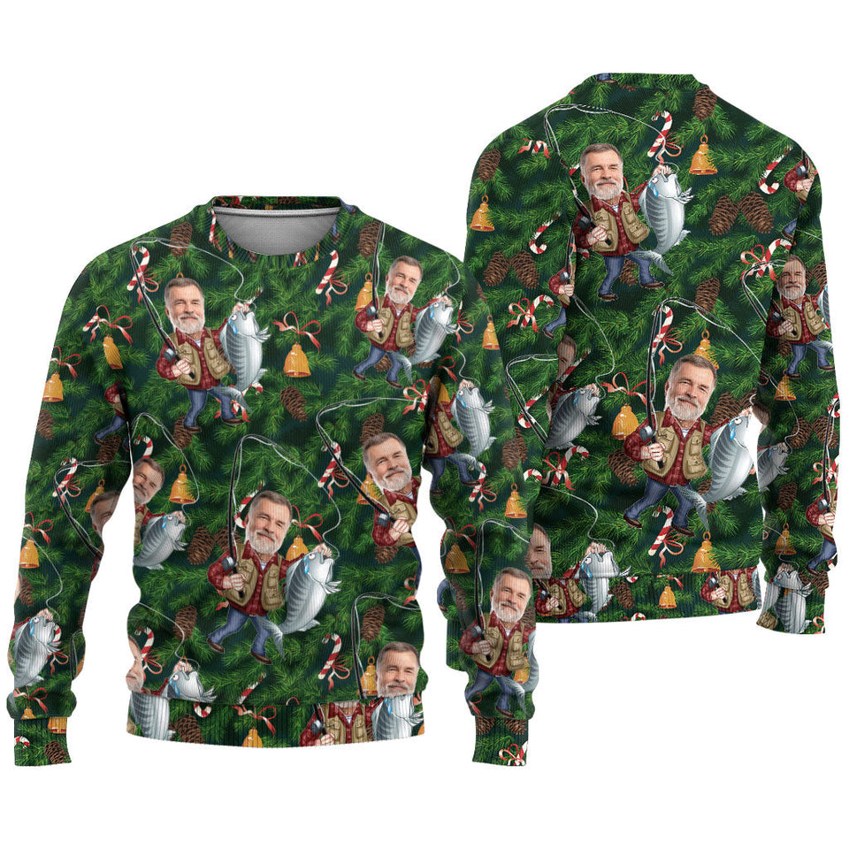Fishing Lover - Personalized Fishing Ugly Sweater