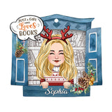 Just A Girl Who Loves Books - Personalized Book Shaped Doormat