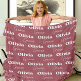 Custom Name Pattern - Personalized granddaughter Blanket