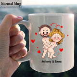 I Just Want You To Be Happy - Couple gift for husband, wife, boyfriend, girlfriend - Personalized Mug