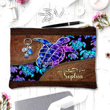 Salty Lil' Beach - Personalized Turtle Pouch