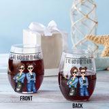 I've Had It Up To Here - Bestie gift for sister, friend, mom - Personalized All Over Wine Glass