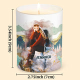 And The Wise One Said - Personalized Hiking Candle With Wooden Lid