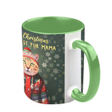Personalized Christmas Pet Portrait - Gift for dog lovers, dog lover, cat lover - Personalized Accent Mug