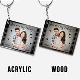 You Are My Today And All Of My Tomorrows - Personalized Couple Keychain