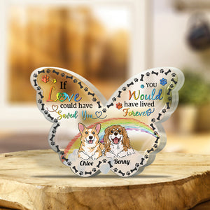 Dogs Cats Lovers - Personalized Dog Custom Shaped Acrylic Plaque