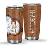 Nursing Is A Work Of Heart - Personalized Nurse Tumbler