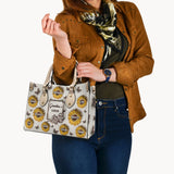 Grandma's Sunflower Garden - Gift for grandma - Personalized Leather Handbag