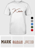 Custom Name - Personalized grandson Embroidered T-shirt
