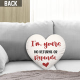 You & Me - Personalized Couple Shaped Pillow