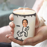 Fart Extinguisher - Gift for dad, grandma, grandpa, mom, uncle, aunt, son, daughter, brother, sister, granddaughter, grandson, husband, wife, boyfriend, girlfriend, friend - Personalized Candle With Wooden Lid
