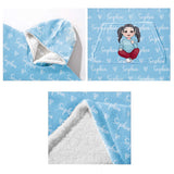 Merry Christmas Kids - Personalized Kid Blanket Hoodie