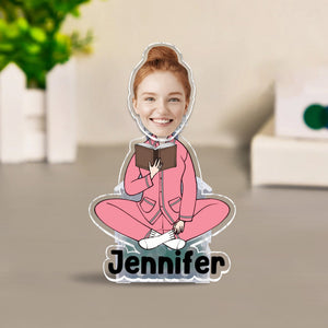 Just A Girl Who Loves Books - Personalized Book Custom Shaking Head