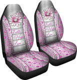 Faith Hope Love Faux Glitter Print Breast Cancer Awareness Seat Covers 0622
