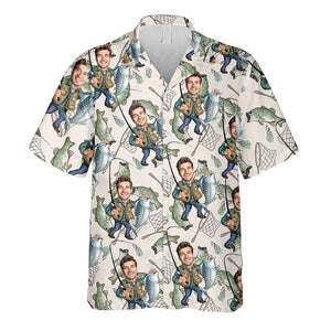 Gift For Fishing Dad, Husband, Uncle... - Personalized Fishing Hawaiian Shirt