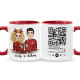 All I Want For Christmas Is You - Personalized Couple Accent Mug