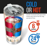 Christmas is Coming to Poundtown - Personalized Couple Tumbler