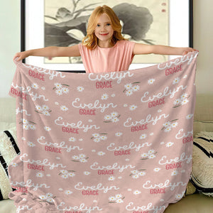 Daisy Custom Name - Personalized Daughter Blanket