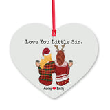 Love You Lil Sis - Personalized Sister Ornament